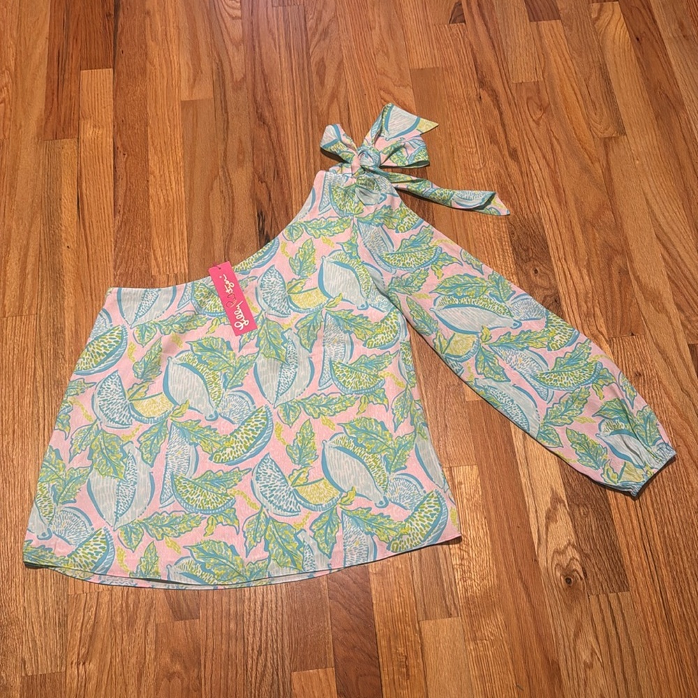 Lily Pulitzer One Shoulder Top - Picture 7 of 8